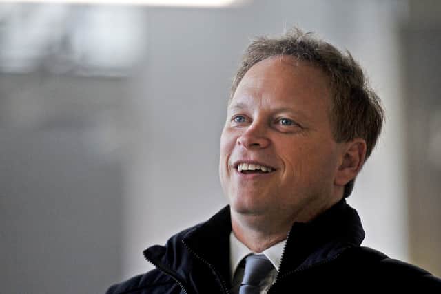 Transport Secretary Grant Shapps during a previous visit to Leeds in January 2020.