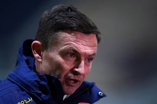 Sheffield United manager Paul Heckingbottom pictured at Preston. Picture: PA.