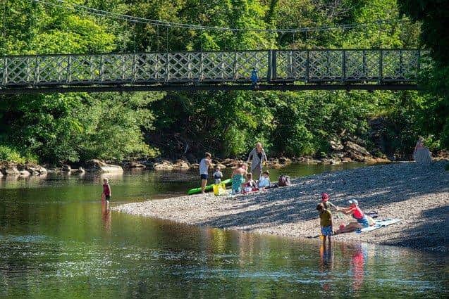 The River Wharfe in Ilkley achieved bathing status in 2020