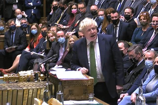 This was Boris Johnson at Prime Minister's Questions.