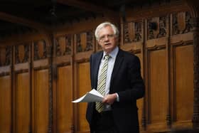 David Davis, pictured in the House of Commons in 2021