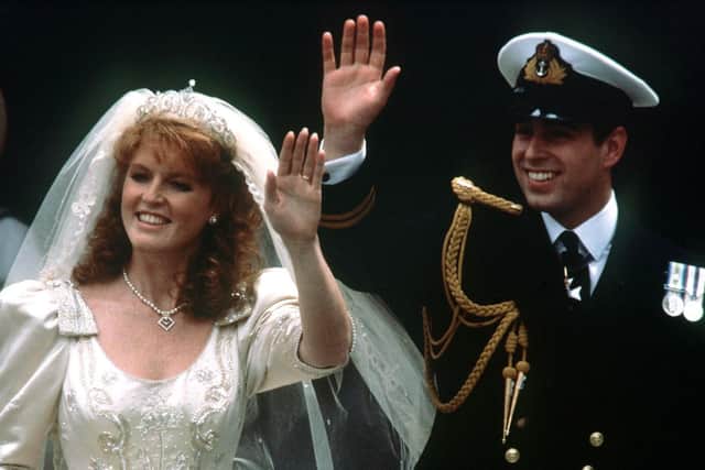 Prince Andrew became Duke of York on the day of his wedding to Sarah Ferguson.