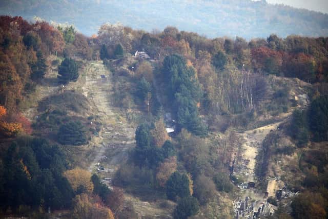 Sheffield Ski Village after a fire broke out on the site