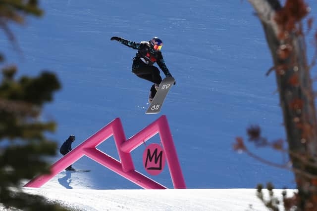 Snowboard star: Katie Ormerod competing at the US Grand Prix at Mammoth Mountain, California.Picture: Getty Images