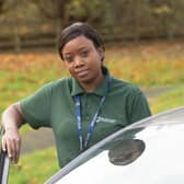 Flavia Nyambira is among the frontline workers who feature in the new Make Care Matter recruitment campaign. She has worked for the past four years helping people who have come out of hospital or experienced a physical or mental difficulty. (Photo: North Yorkshire County Council)