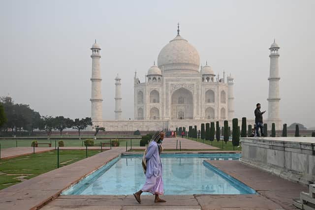 The Taj Mahal in Agra in India, which features in a University of York project showcasing the acoustics of heritage sites across the world. (Photo by Sajjad Hussain/AFP via Getty Images)