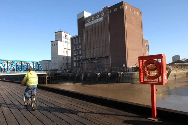 The former Clarence Flour Mill on the River Hull in 2008, before its demolition Picture: Terry Carrott