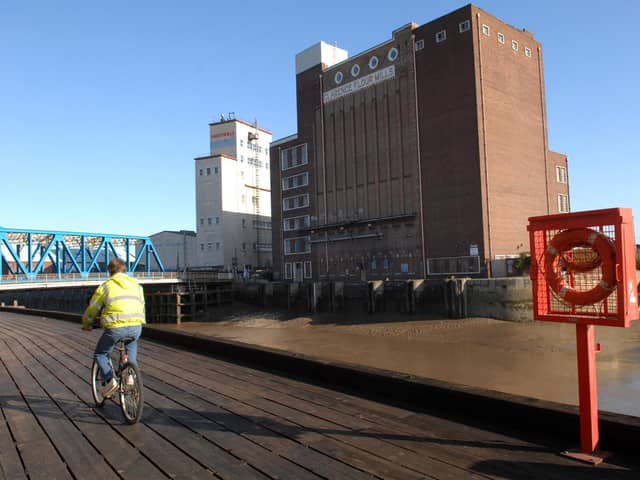 The former Clarence Flour Mill on the River Hull in 2008, before its demolition Picture: Terry Carrott