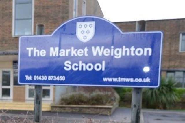 The proposed artificial football pitch will be situated at The Market Weighton School site.
