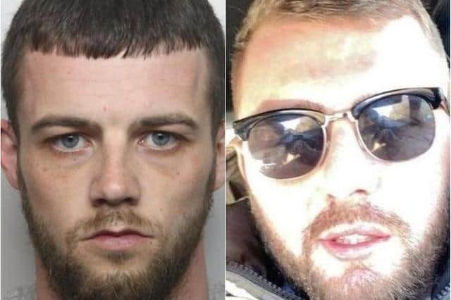 Bradley Ward (L) was jailed for life earlier this week and ordered to serve a minimum of 23 years behind bars for the murder of Ricky Collins (R)