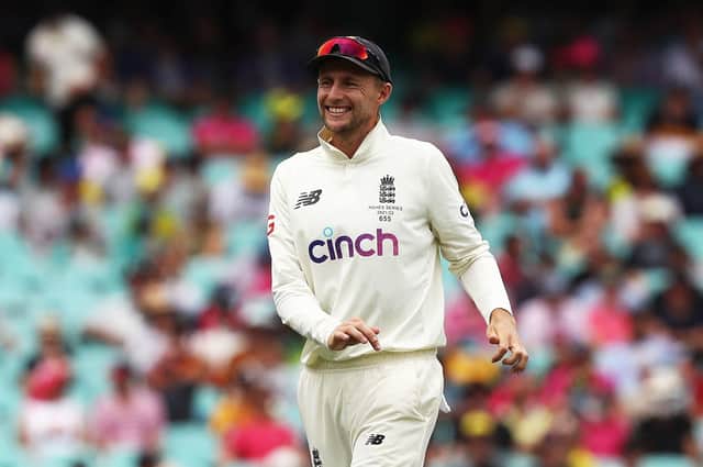 England's Joe Root has a laugh in the field during day one of the fourth Ashes test at the Sydney Cricket Ground, Sydney. (Picture: Jason O'Brien/PA Wire)