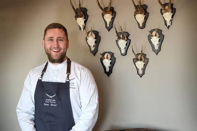 Sean Wrest who is becoming chef patron at the Horns Inn Goosnargh, Preston