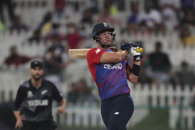 Improving: England's Liam Livingstone is recovering from a throat infection and could face the Windies today. Picture: AP Photo/Kamran Jebreili
