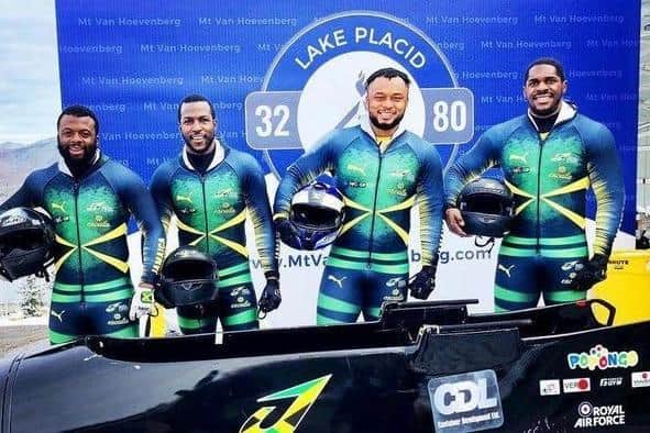 The 2022 Winter Olympics Jamaican bobsleigh team