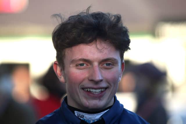 Jockey James Bowen after winning the North Yorkshire Grand National at Catterick earlier this month.