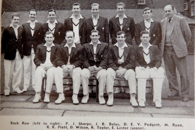 The 1962 Yorkshire Cricket team as featured in a Yorkshire Post booklet ‘A Century of Yorkshire County Cricket’ later sold at Morphets of Harrogate.