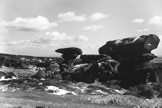 Brimham Rocks, 12th  March 1962