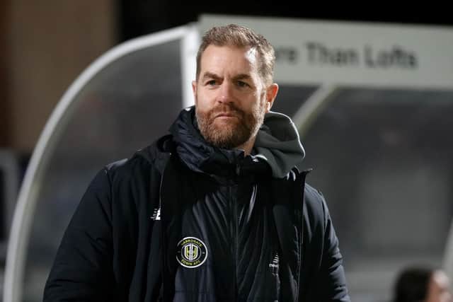 DEFEAT: For Harrogate Town and Simon Weaver. Picture: PA Wire.