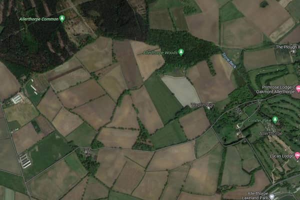 The solar farm is earmarked for 368 acres of farmland in East Yorkshire  Credit: Google Maps