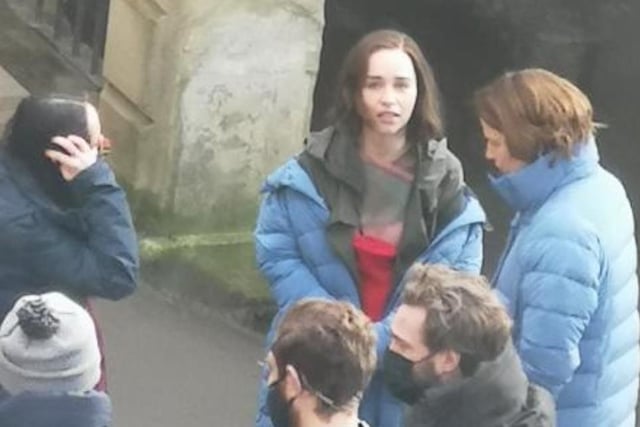 Game of Thrones star Emilia Clarke at Dean Clough in Halifax. Photo by Aaron Jackson.