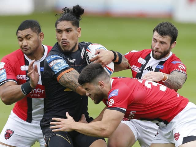 Next door: Jesse Sene-Lefao has moved from Castleford to neighbours Featherstone Rovers. Picture by Ed Sykes/SWpix.com