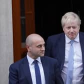 Prime Minister Boris Johnson leaves 10 Downing Street, Westminster, for the House of Commons, where he will make a statement to MPs on the Sue Gray report