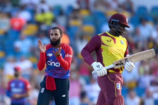 White-ball specialist: Adil Rashid would not be drawn on whether he will return to Test cricket. (Photo by Gareth Copley/Getty Images)