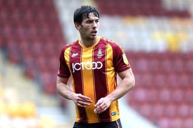 Bradford City club captain Niall Canavan, who has joined Barrow.