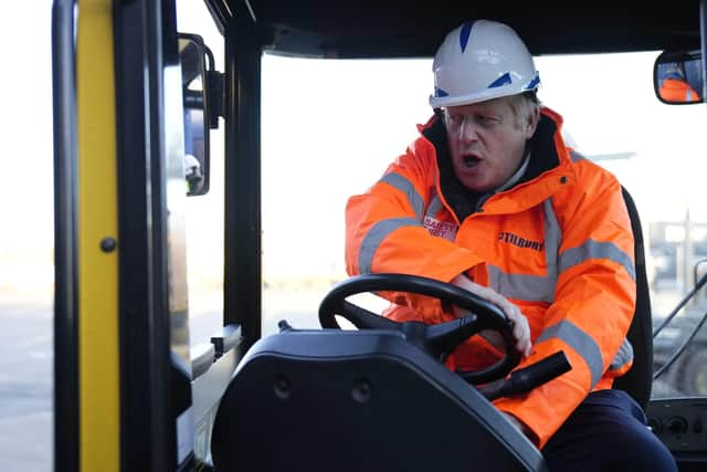 This was Boris Johnson during a visit to Tilbury Docks to promote Brexit hours before he delivered a statement to the House of Commons over Sue Gray's report into parties and gatherings in Downing Street and Whitehall throughout lockdown.