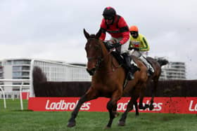 Ahoy Senor and Derek Fox - pictured winning at Newbury - remain on course for Wetherby's Towton Novices' Chase this weekend.