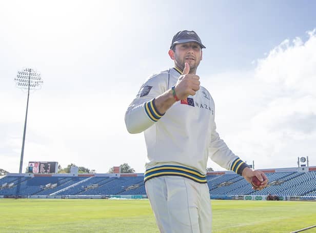 Yorkshire's Tim Bresnan's 5 wickets for 28 runs were his best figures in his county championship career back in 2018. On Monday he called time on his career (Picture: SWPix.com)