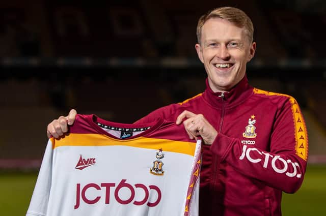 Luke Hendrie, pictured after re-signing for Bradford City. Picture courtesy of Bradford City AFC