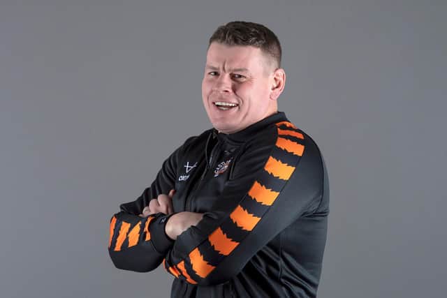 Picture by Allan McKenzie/SWpix.com - 19/01/2022 - Rugby League - Betfred Super League - Castleford Media Day 2022 - The Mend-a-Hose Jungle, Castleford, England - Lee Radford.