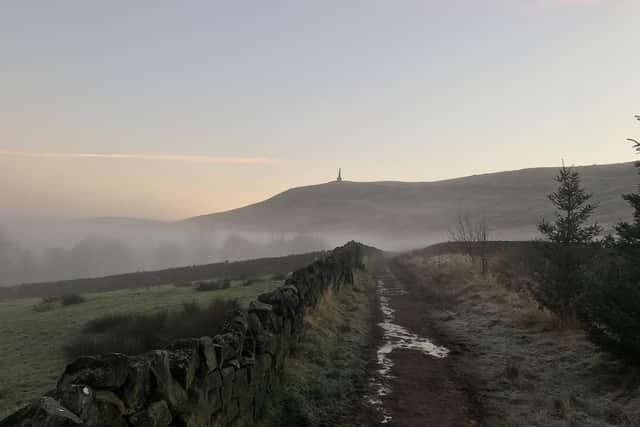 The property has great views of Stoodley Pike