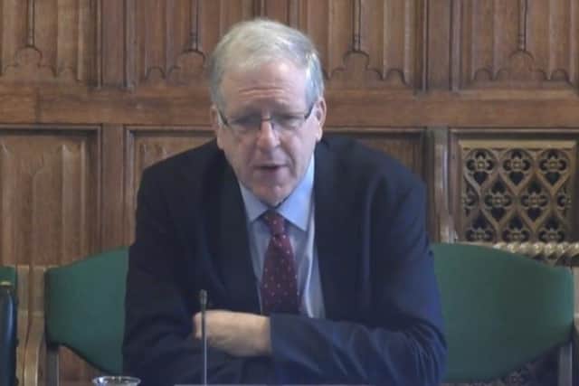 Transport for the North chair Patrick McLoughlin gave evidence to MPs on Wednesday morning.