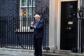 Library image of Prime Minister Boris Johnson outside 10 Downing Street as he joins in the nationwide Clap for Carers. Millions of people made sacrifices to support the Government's bid to halt the pandemic.