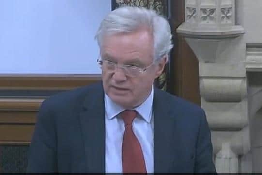Yorkshire MP David Davis raised concerns about issues in his constituency