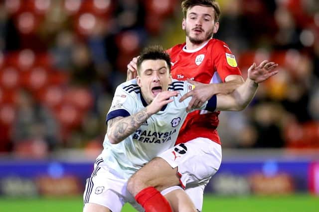 Action from Barnsley v Cardiff City (PA)