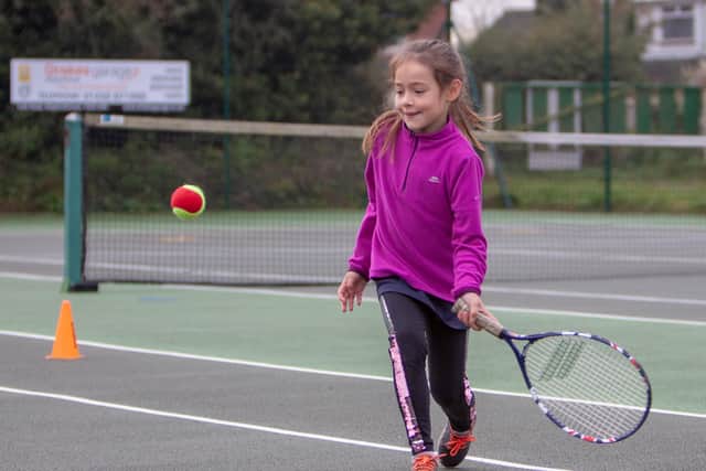 Throughout the pandemic, Hannah attended coaching sessions at Market Weighton Lawn Tennis Club.