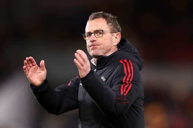 MANAGER: Manchester United's Ralf Rangnick. Picture: Getty Images.