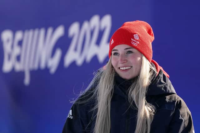 Great Britain's Katie Ormerod after speaking to the media at the Genting Snow Park ahead of the Beijing 2022 Winter Olympic Games in China. (Picture: Andrew Milligan/PA)