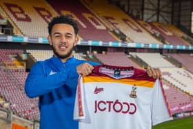 SETBACK: For winger Dion Pereira. Picture: Bradford City AFC.