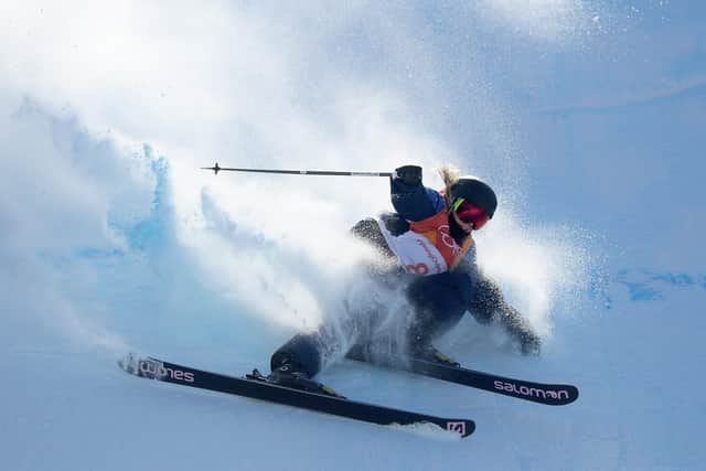 Sheffield's Katie Summerhayes, pictured during the Freestyle Skiing Ladies' Ski Slopestyle final at the PyeongChang 2018 Winter Olympic Games . Picture: David Ramos/Getty Images