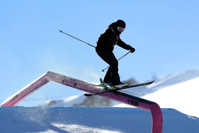 PREPARATIONS: Katie Summerhayes takes a training run at the Toyota US Grand Prix at Mammoth Mountain California in January. Picture: Maddie Meyer/Getty Images
