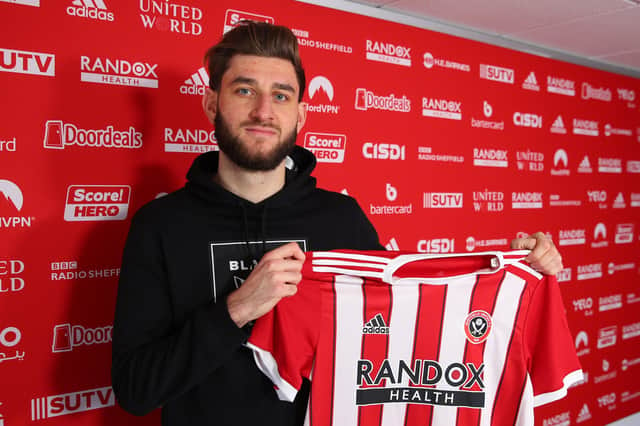 Charlie Goode signs for Sheffield United. Picture: Simon Bellis/Sportimage