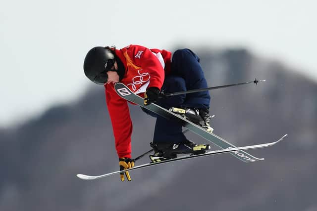 James Woods competes during the Freestyle Skiing Men's slopestyle Aerial Qualification at the PyeongChang 2018 Winter Olympic Games Picture: Ian MacNicol/Getty Images.