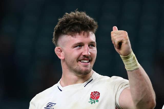 LEADING MAN: Tom Curry will lead England out into the cauldron that is Murrayfield later today. Picture: Craig Mercer/Getty Images