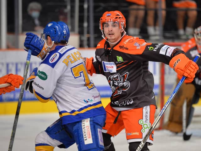 FAMILIAR FACE: Brandon Whistle, in action for Sheffield Steelers against Fife Flyers last month. 

Picture: Dean Woolley/Steelers Media/EIHL