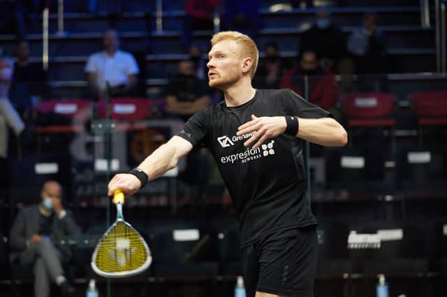 Doncaster drafted in world No 8 Joel Makin who dispatched Hallamshire's Nick Wall. Picture courtesy of PSA.