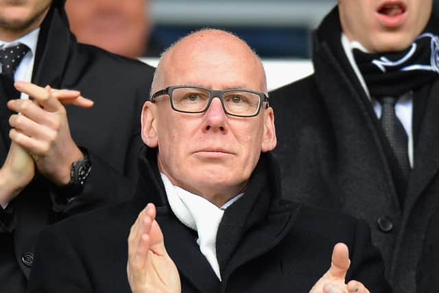 MEL MORRIS: The former Derby owner has offered to personally take over the claims that Middlesbrough and Wycombe have against the Championship club to allow a takeover to go ahead. Picture: Getty Images.